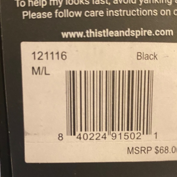 Thistle & Spire Black and Gold Strappy Lace Bralette NWT - Picture 8 of 8